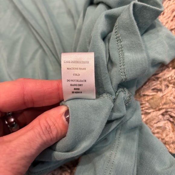Free Fly Women's Large Top Teal Long Sleeve Viscose Bamboo - Picture 12 of 12